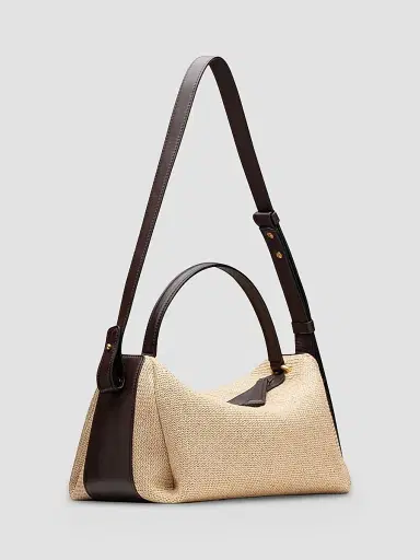 NEOUS Women's Scorpius Raffia-Leather Crossbody Bag | Thumbnail 3