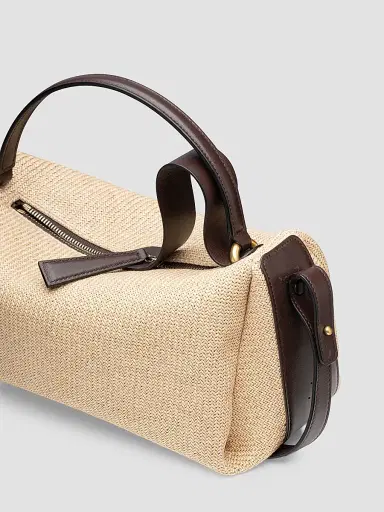 NEOUS Women's Scorpius Raffia-Leather Crossbody Bag | Thumbnail 4