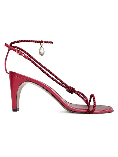 NEOUS Women's Garnet 80MM Leather Slingback Sandals - Ruby - Size 11 | Thumbnail 1