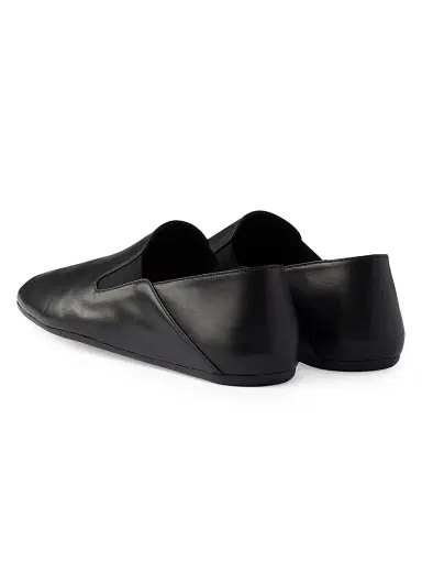 Prada Men's Leather Loafers - Black - Size 11 | Thumbnail 3