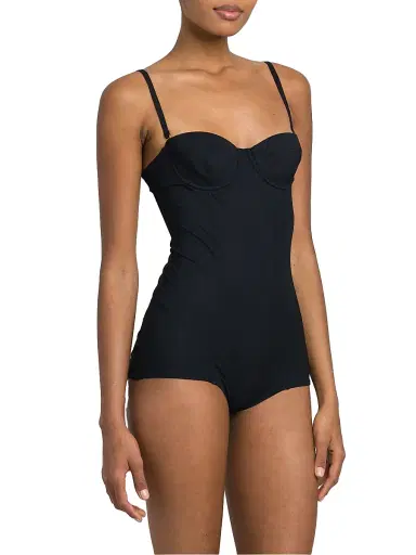 Dolce & Gabbana Women's Balconette One-Piece Swimsuit - Nero - Size Small | Thumbnail 4 Dolce & Gabbana Women's Balconette One-Piece Swimsuit - Nero - Size Small | Thumbnail 4