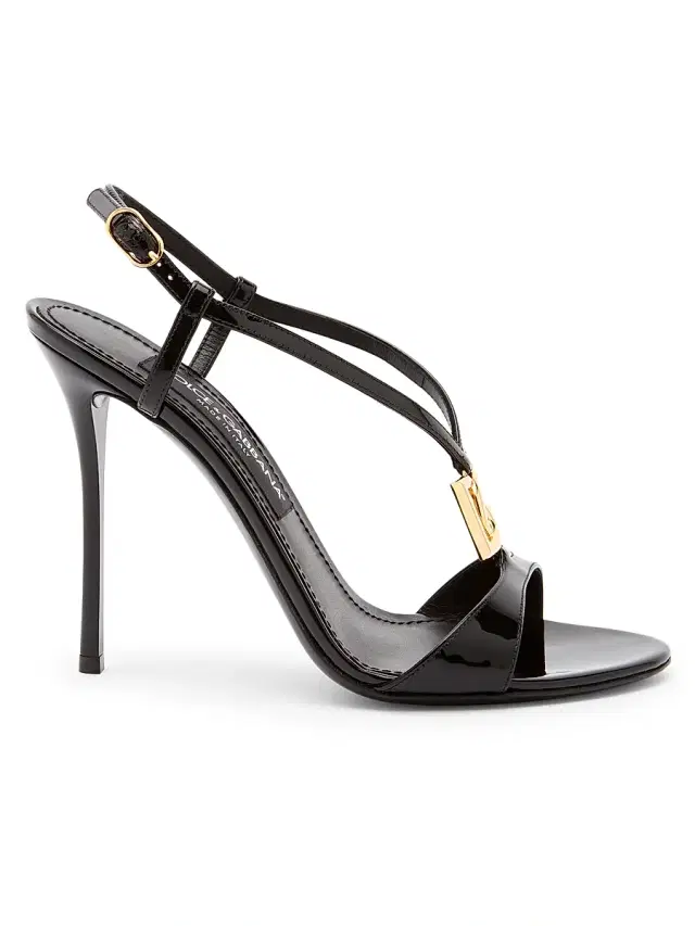 Dolce & Gabbana Women's Vernice 105MM Patent Leather Stiletto Sandals - Nero