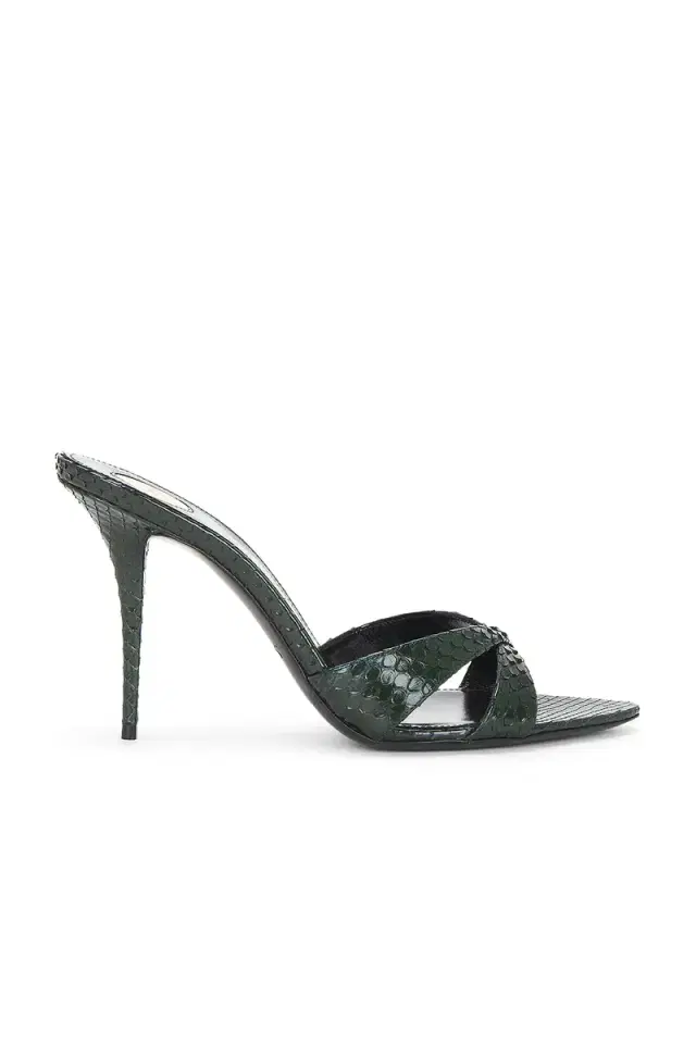 Saint Laurent Gippy Python Mule Sandal