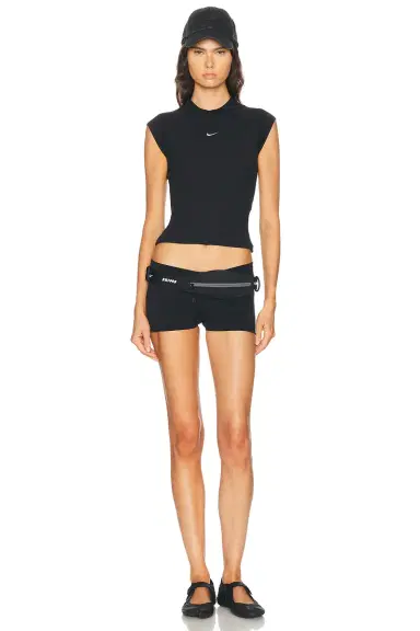 Nike NSW Chill Knit Rib Short Sleeve Top | Thumbnail 4