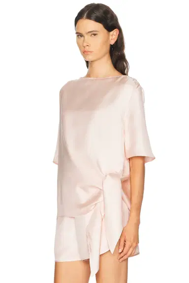 Loulou de Saison Mano Knotted Blouse | Thumbnail 2 Loulou de Saison Mano Knotted Blouse | Thumbnail 2