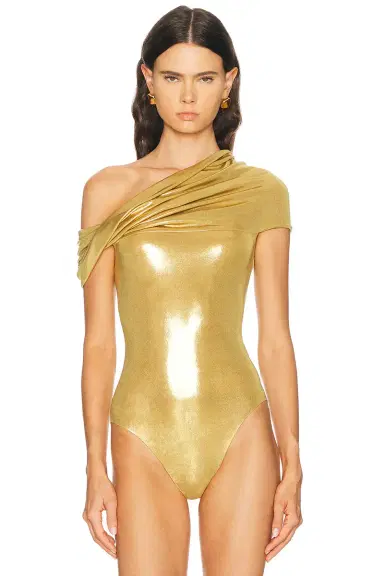 Norma Kamali Sleeveless Cowl Neck Bodysuit | Thumbnail 2
