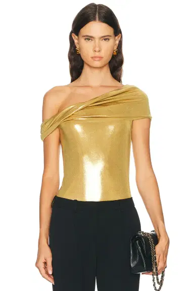 Norma Kamali Sleeveless Cowl Neck Bodysuit | Thumbnail 1