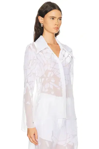 Grace Ling Cracked Tailored Shirt | Thumbnail 2 Grace Ling Cracked Tailored Shirt | Thumbnail 2