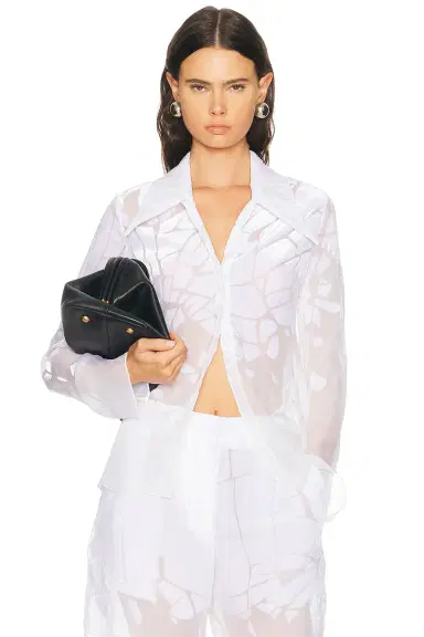 Grace Ling Cracked Tailored Shirt | Thumbnail 1 Grace Ling Cracked Tailored Shirt | Thumbnail 1