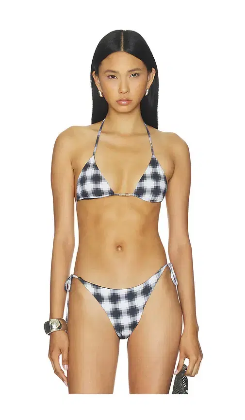 Ziah Beaded Triangle Bikini Top