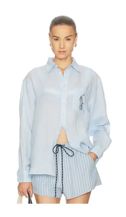 Polo Ralph Lauren Linen Long Sleeve Sport Shirt