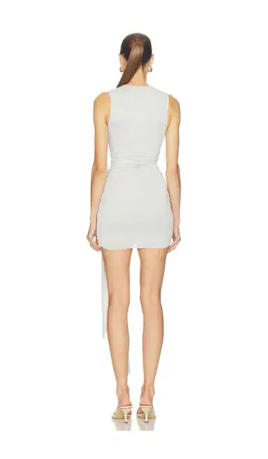 SKIMS Cupro Jersey Wrap Mini Dress | Thumbnail 3