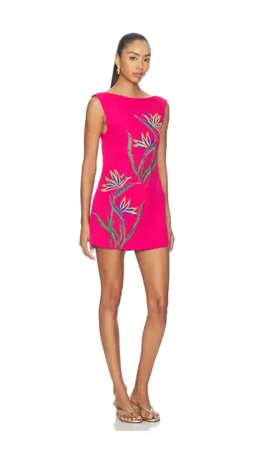 Yellow The Label Bird Of Paradise Dress | Thumbnail 2 Yellow The Label Bird Of Paradise Dress | Thumbnail 2