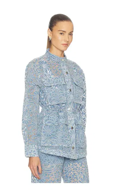 Veronica Beard Lane Jacket W/ Burnout Floral | Thumbnail 3 Veronica Beard Lane Jacket W/ Burnout Floral | Thumbnail 3