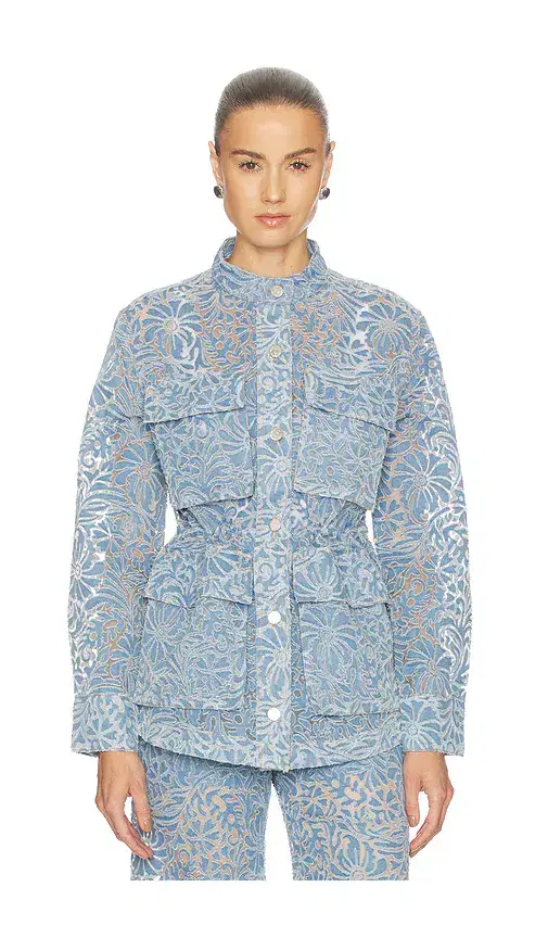 Veronica Beard Lane Jacket W/ Burnout Floral