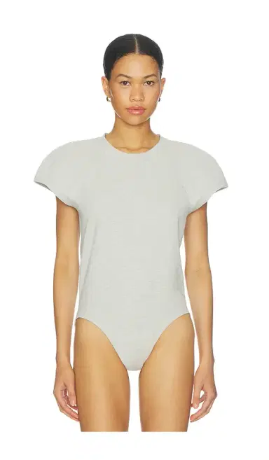 Norma Kamali Cap Sleeve Bomber Bodysuit | Thumbnail 2 Norma Kamali Cap Sleeve Bomber Bodysuit | Thumbnail 2