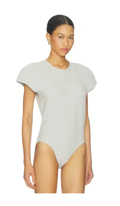 Norma Kamali Cap Sleeve Bomber Bodysuit | Thumbnail 3 Norma Kamali Cap Sleeve Bomber Bodysuit | Thumbnail 3