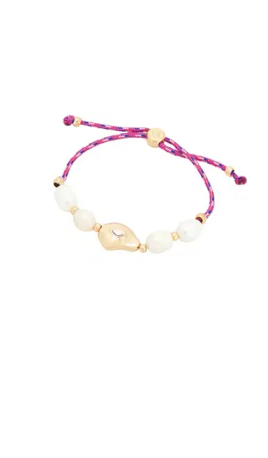 Ettika Gold And Pearl Cord Bracelet | Thumbnail 1 Ettika Gold And Pearl Cord Bracelet | Thumbnail 1