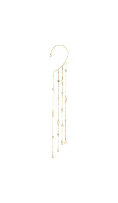 Ettika Linear Chains Statement Ear Cuff | Thumbnail 2 Ettika Linear Chains Statement Ear Cuff | Thumbnail 2