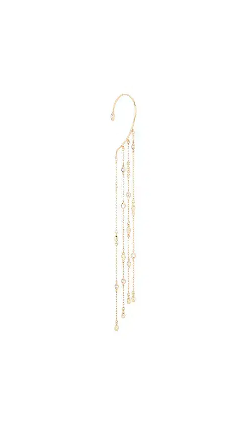 Ettika Linear Chains Statement Ear Cuff