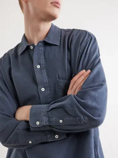OFFICINE GÉNÉRALE Jordy Cotton-Twill Polo Shirt - Men | Thumbnail 5 OFFICINE GÉNÉRALE Jordy Cotton-Twill Polo Shirt - Men | Thumbnail 5