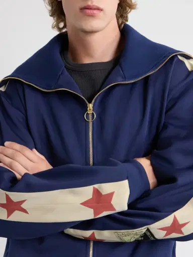 KAPITAL Jersey Zip-Up Sweatshirt - Men | Thumbnail 5