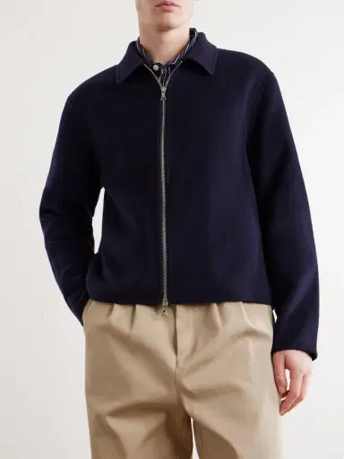 OFFICINE GÉNÉRALE Mazir Wool Bomber Jacket - Men | Thumbnail 3