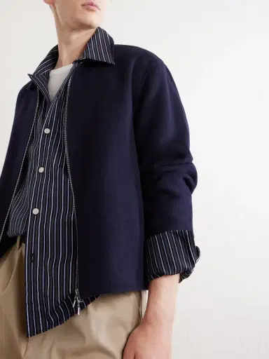 OFFICINE GÉNÉRALE Mazir Wool Bomber Jacket - Men | Thumbnail 5