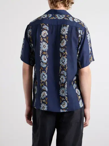 KAPITAL Toggle & Maille Convertible-Collar Printed Woven Shirt - Men | Thumbnail 4