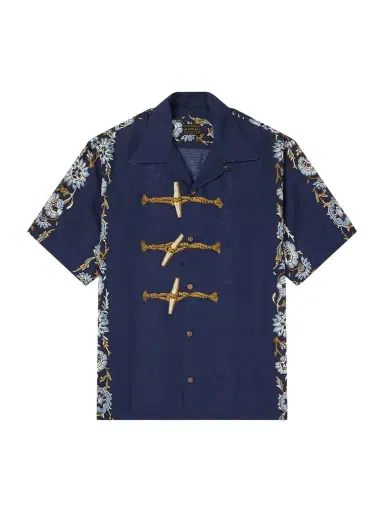 KAPITAL Toggle & Maille Convertible-Collar Printed Woven Shirt - Men | Thumbnail 1