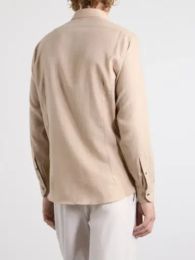 Caruso Cotton and Cashmere-Blend Shirt - Men | Thumbnail 4