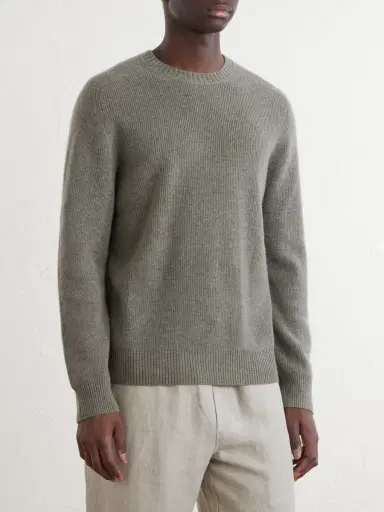 N.Peal Raglan Organic Cashmere Knitwear Sweatshirt - Men | Thumbnail 3