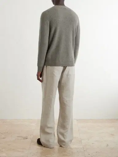 N.Peal Raglan Organic Cashmere Knitwear Sweatshirt - Men | Thumbnail 4