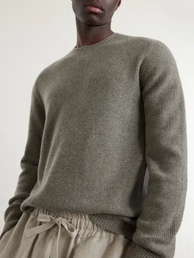N.Peal Raglan Organic Cashmere Knitwear Sweatshirt - Men | Thumbnail 5