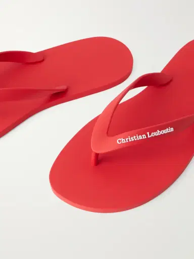Christian Louboutin Logo-Embossed Rubber Flip Flops - Men | Thumbnail 4 Christian Louboutin Logo-Embossed Rubber Flip Flops - Men | Thumbnail 4