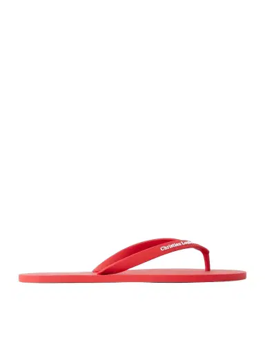 Christian Louboutin Logo-Embossed Rubber Flip Flops - Men | Thumbnail 1 Christian Louboutin Logo-Embossed Rubber Flip Flops - Men | Thumbnail 1