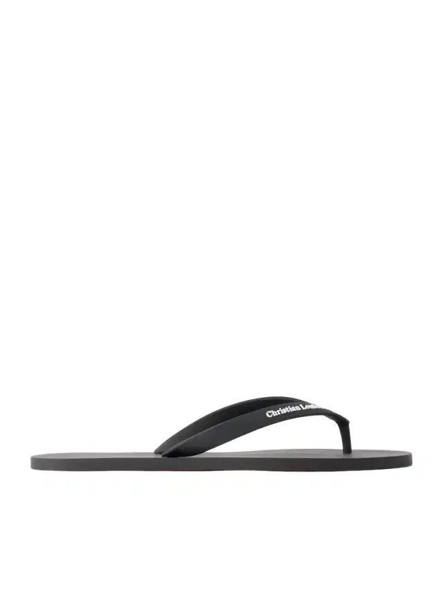 Christian Louboutin Logo-Embossed Rubber Flip Flops - Men
