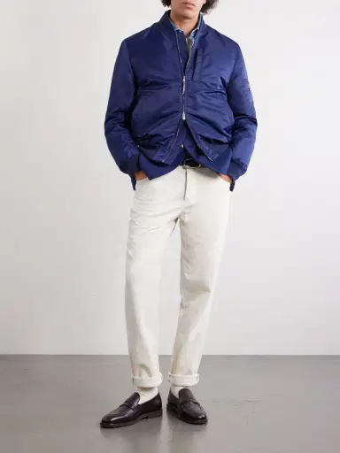 Brunello Cucinelli Padded Shell Bomber Jacket - Men | Thumbnail 2