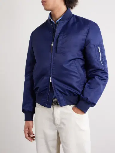 Brunello Cucinelli Padded Shell Bomber Jacket - Men | Thumbnail 3
