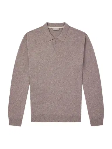 N.Peal Sloane Organic Cashmere Polo Shirt - Men | Thumbnail 1