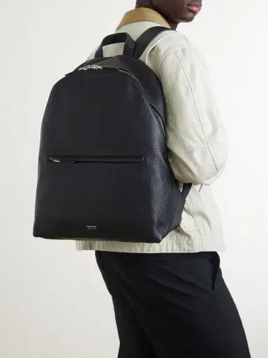 Tom Ford Full-Grain Leather Backpack - Men | Thumbnail 2