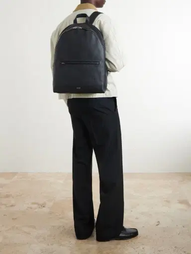 Tom Ford Full-Grain Leather Backpack - Men | Thumbnail 3