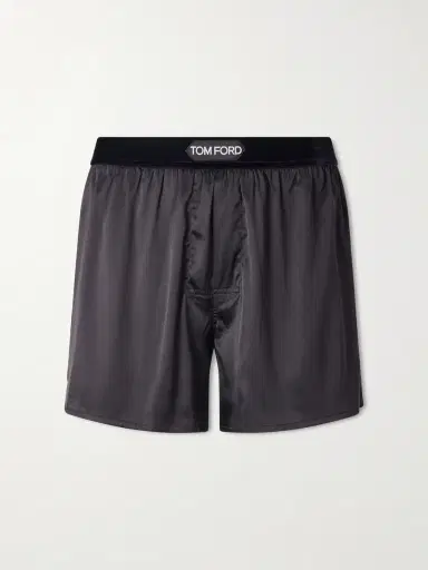 Tom Ford Silk-Blend Satin Boxer Briefs - Men | Thumbnail 2