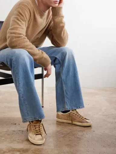 Golden Goose Soul Star Leather-Trimmed Suede Sneakers - Men | Thumbnail 2