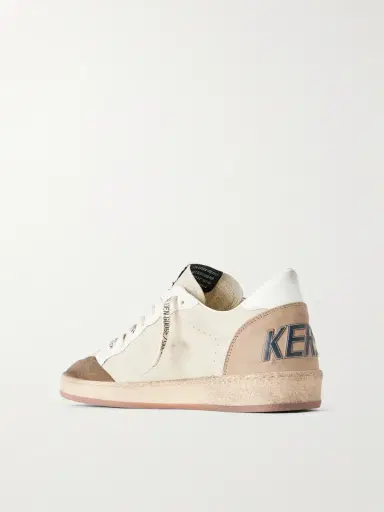 Golden Goose Ball Star Distressed Suede -Trimmed Leather Sneakers - Men | Thumbnail 4 Golden Goose Ball Star Distressed Suede -Trimmed Leather Sneakers - Men | Thumbnail 4