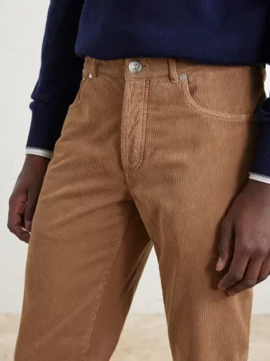 Brunello Cucinelli Straight-Leg Cotton-Corduroy Trousers - Men | Thumbnail 5 Brunello Cucinelli Straight-Leg Cotton-Corduroy Trousers - Men | Thumbnail 5