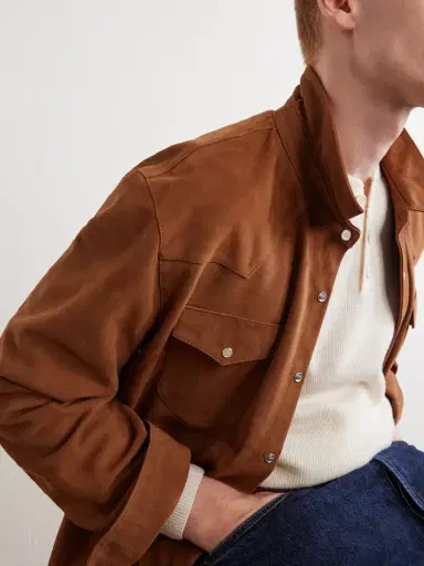 OFFICINE GÉNÉRALE Mashall Suede Jacket - Men | Thumbnail 5