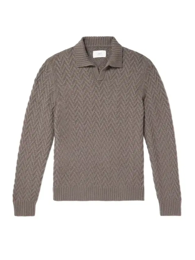 MR P. Wool and Cashmere-Blend Jacquard Polo Shirt - Men
