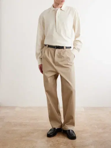 OFFICINE GÉNÉRALE Jordy Cotton-Twill Polo Shirt - Men | Thumbnail 2 OFFICINE GÉNÉRALE Jordy Cotton-Twill Polo Shirt - Men | Thumbnail 2