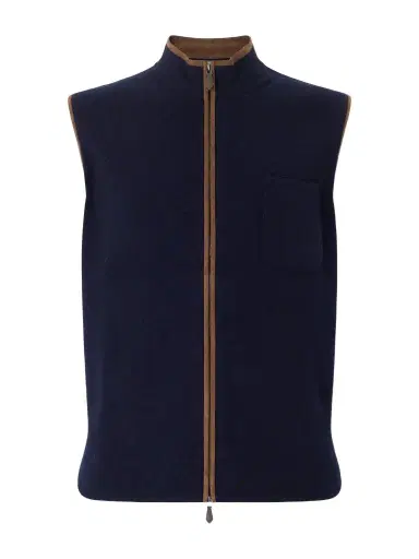 N.Peal Shaftsbury Organic Cashmere Gilet - Men | Thumbnail 1 N.Peal Shaftsbury Organic Cashmere Gilet - Men | Thumbnail 1